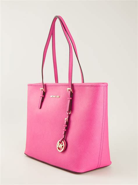 michael kors tasche pink weiß|michael kors tragetasche.